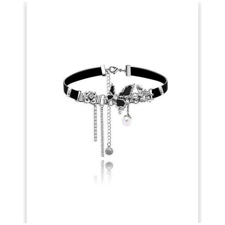 Women's Fashion All-match Black Butterfly Collar - Jointcorp