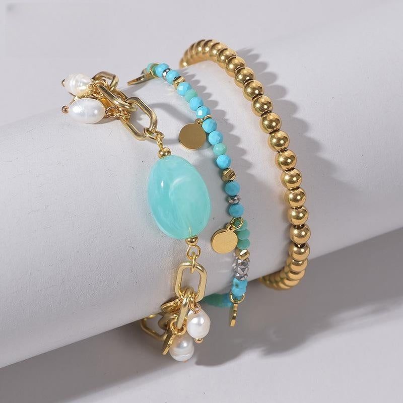 Multi-layer Twin Beaded Round Bracelet - Jointcorp
