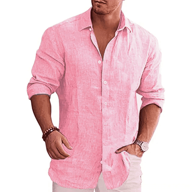 Men's Casual Shirts Long Sleeve Linen Comfortable