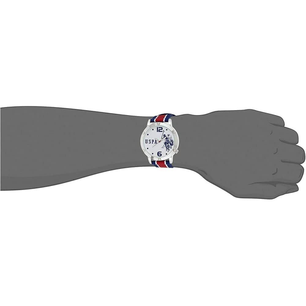 U.S. Polo Assn. Mens Quartz Watch, Analog Display And Nylon Strap - USC57003