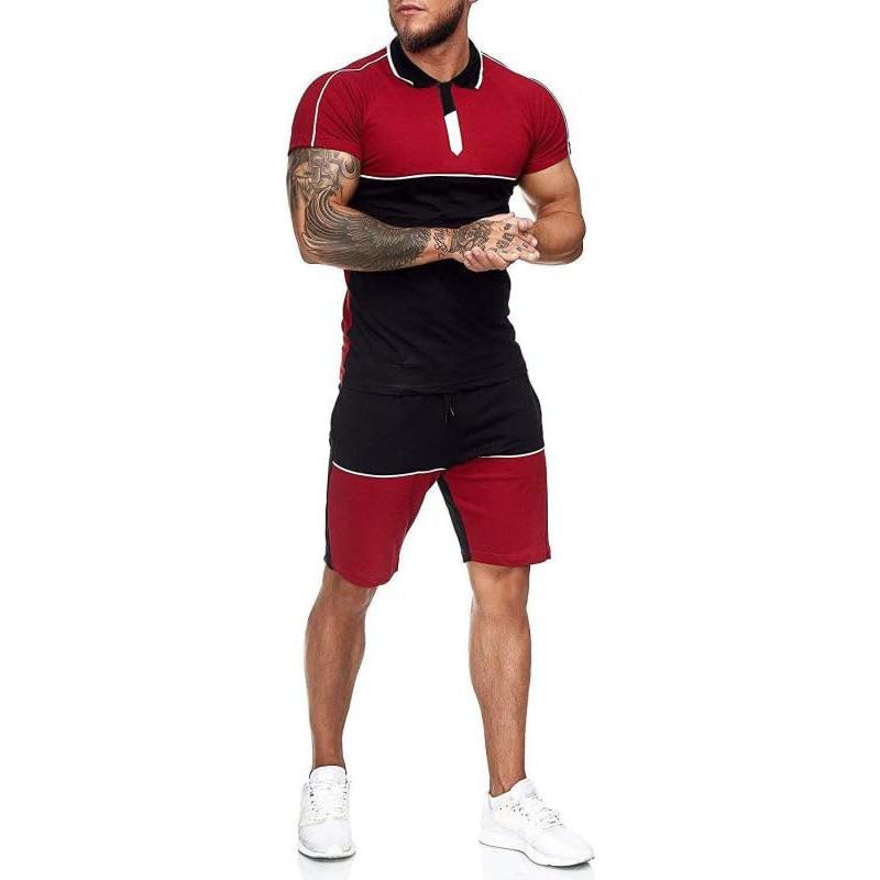 Men's Athletic Running Tracksuit Set Casual Jogging Sweat Suit Training Sportswear Suits