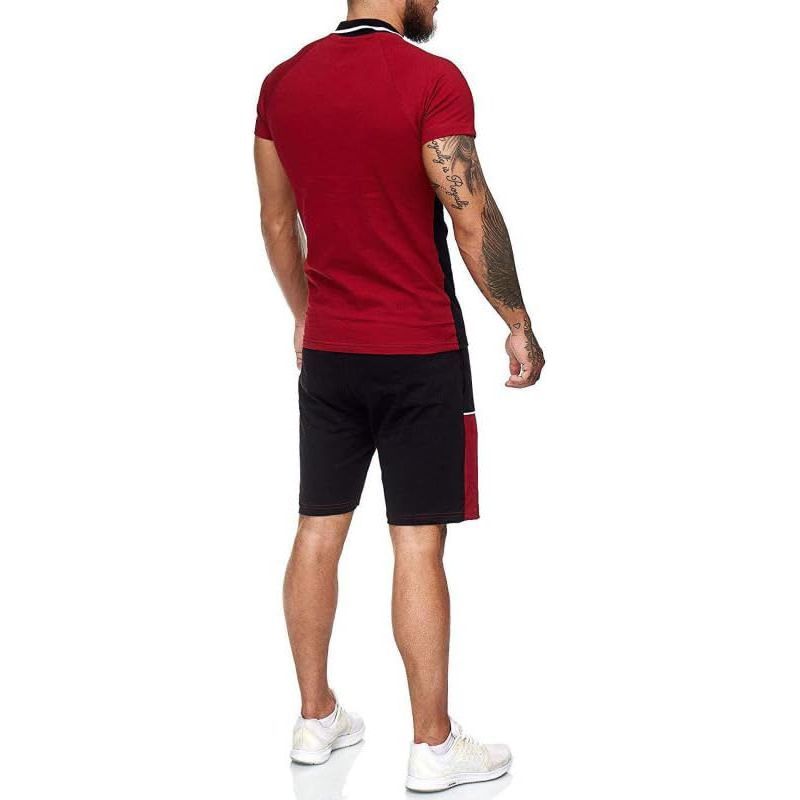 Men's Athletic Running Tracksuit Set Casual Jogging Sweat Suit Training Sportswear Suits