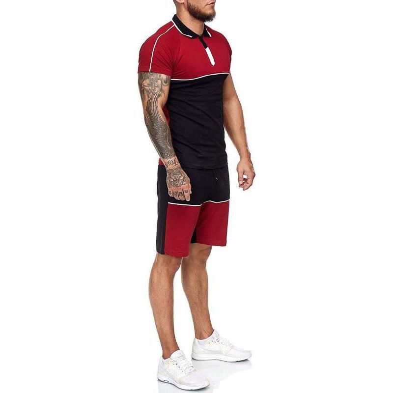 Men's Athletic Running Tracksuit Set Casual Jogging Sweat Suit Training Sportswear Suits