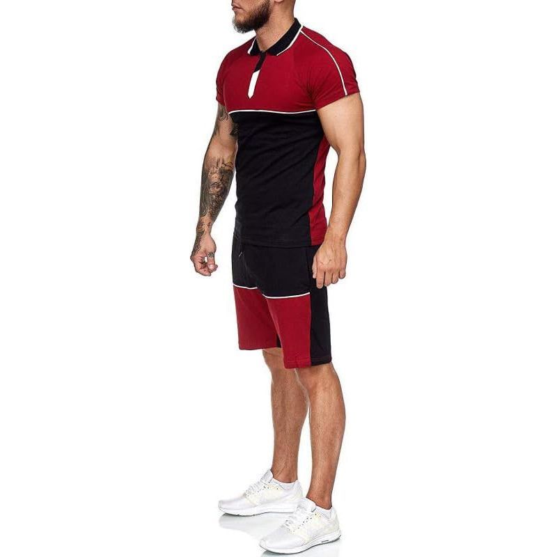 Men's Athletic Running Tracksuit Set Casual Jogging Sweat Suit Training Sportswear Suits