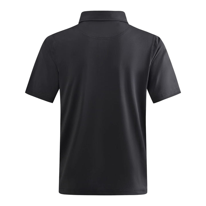DEOLAX Mens Shirts Solid Color Dress Collar Mens Polo Shirts Short Sleeve Slim Fit Mens Golf Shirt