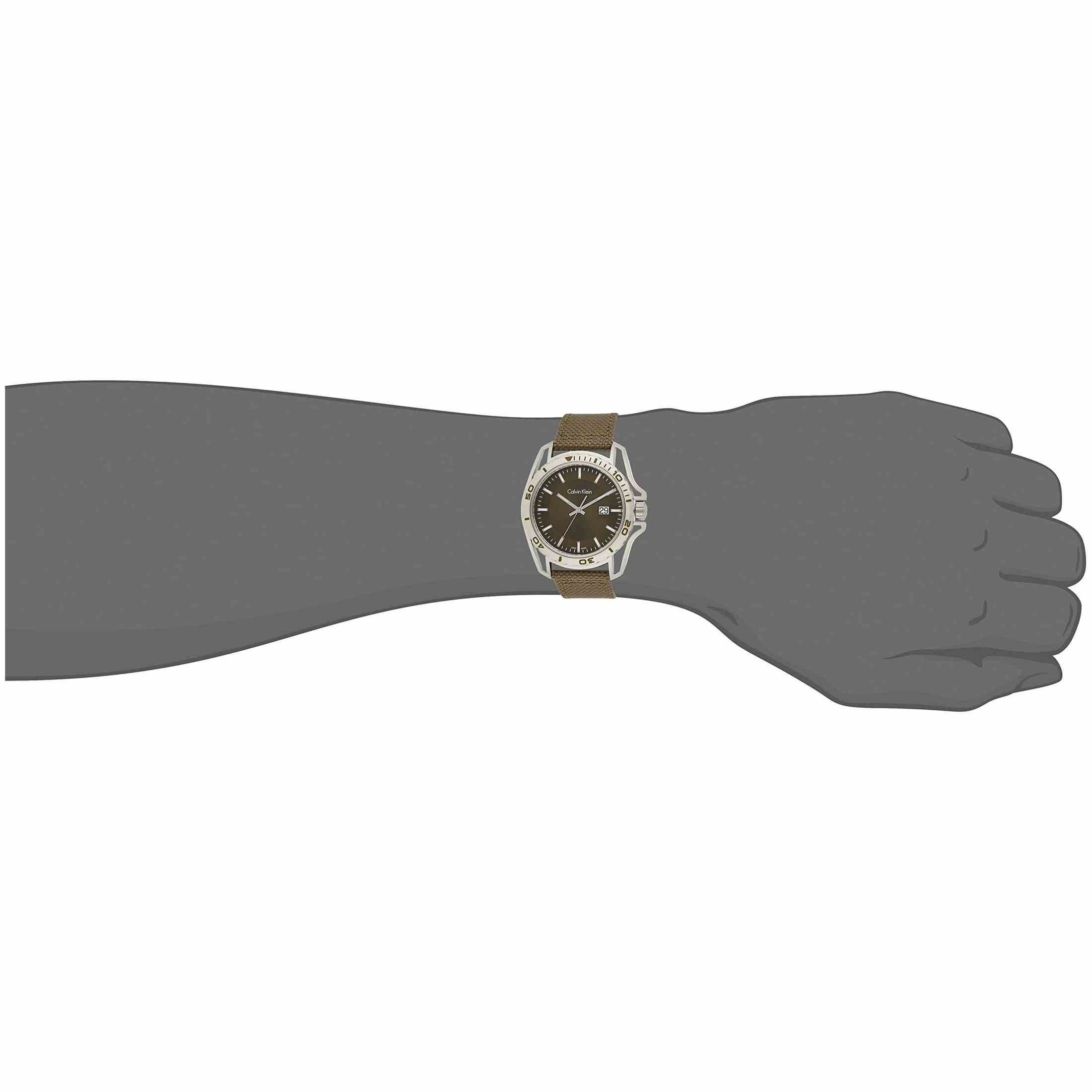 Calvin Klein Men's Analogue Quartz Watch With Textile Strap