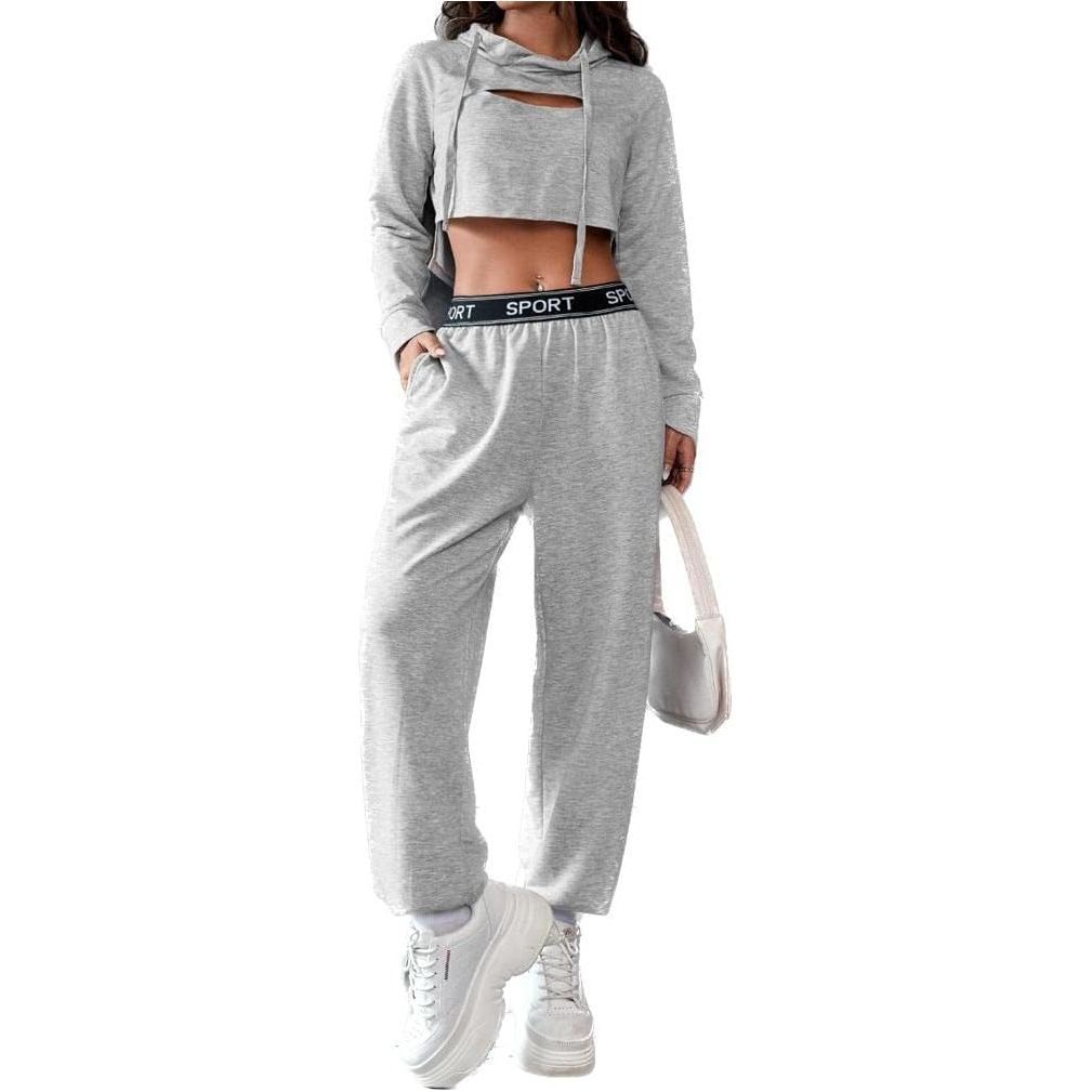 Sweatshirt Hooded Drawstring Seamless Yoga Crop Top Long Sleeves Workout Fitness Gym Athletic Shirt Sportswear for Women