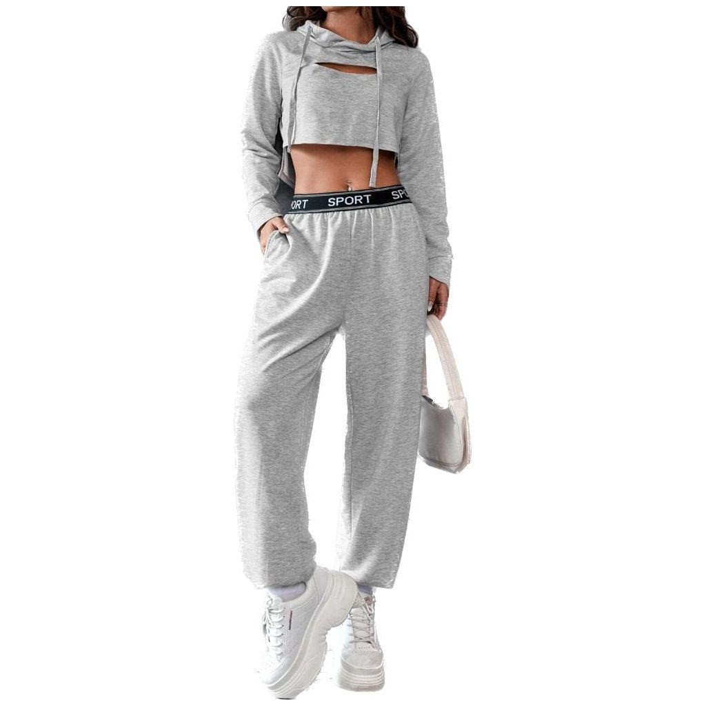 Sweatshirt Hooded Drawstring Seamless Yoga Crop Top Long Sleeves Workout Fitness Gym Athletic Shirt Sportswear for Women