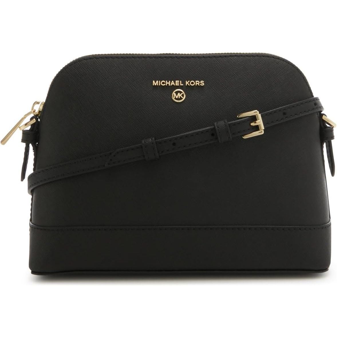 Michael Kors womens Large Saffiano Leather Dome Crossbody Bag