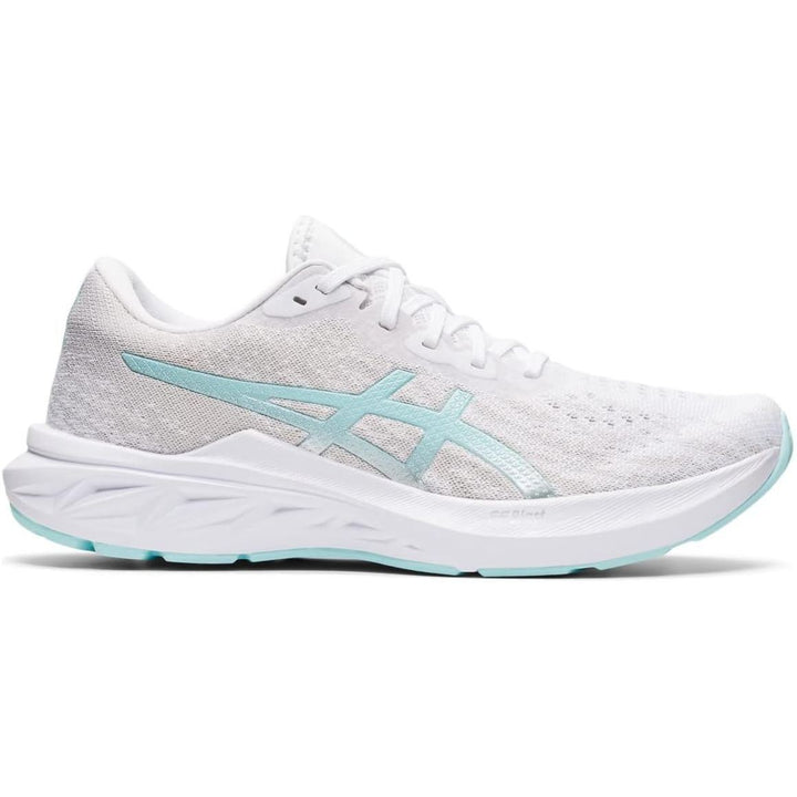 ASICS Women's DYNABLAST 2 Running Shoes, 11.5, White/Clear Blue