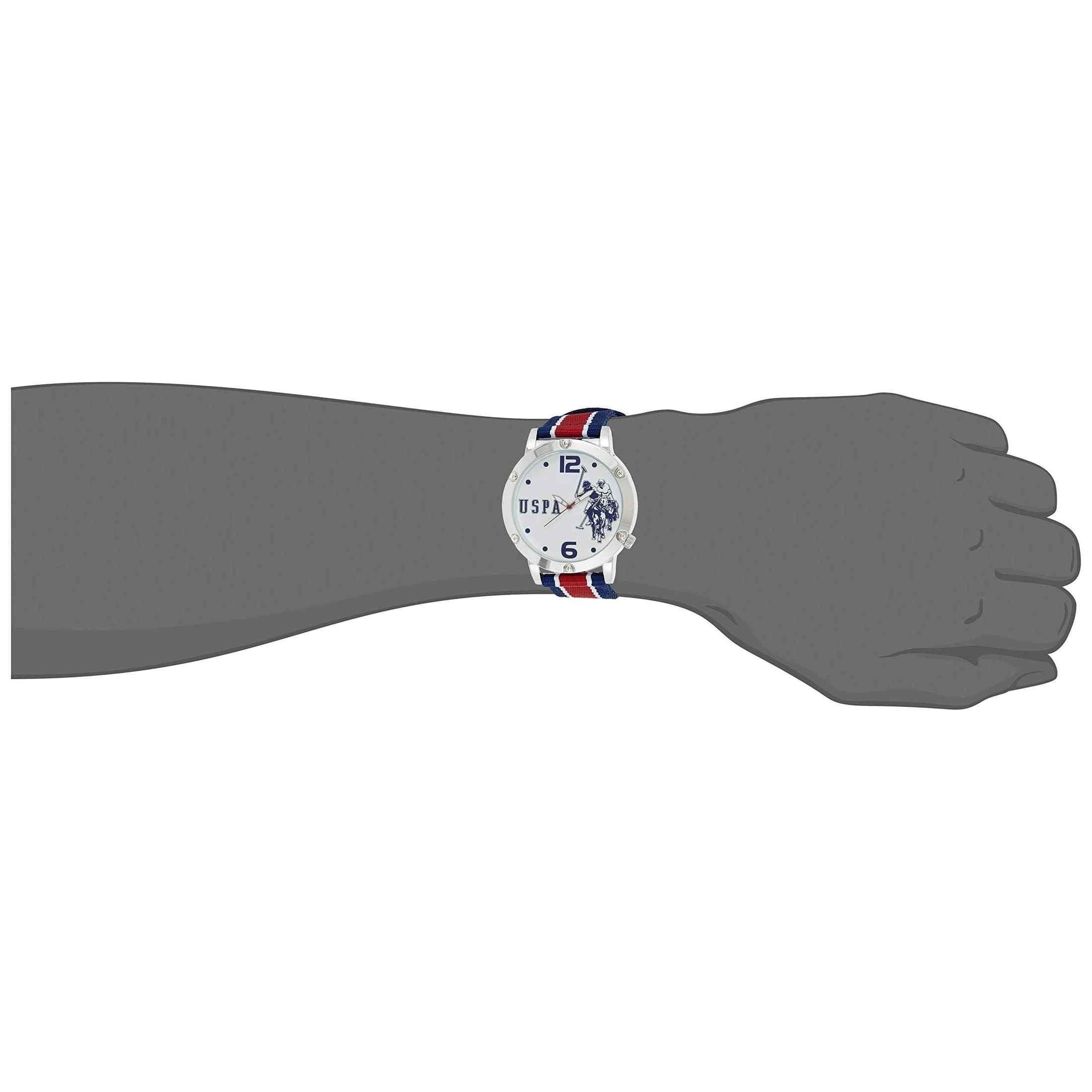 U.S. Polo Assn. Mens Quartz Watch, Analog Display And Nylon Strap - USC57003