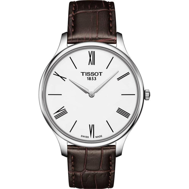Tissot Mens Analogue Quartz Watch with Leather Strap T0634091601800, Brown, One Size, Strap