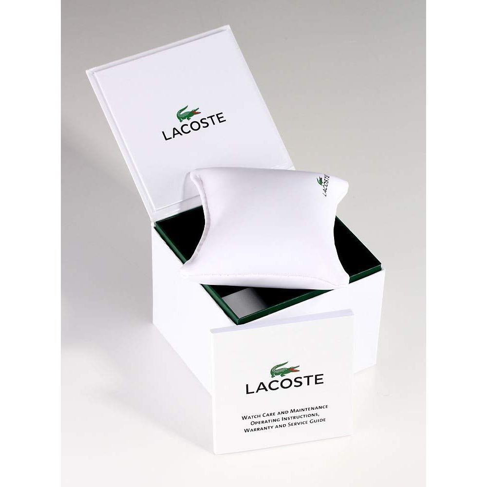 Lacoste Women's Analogue Quartz Watch Moon with Stainless Steel Mesh Band