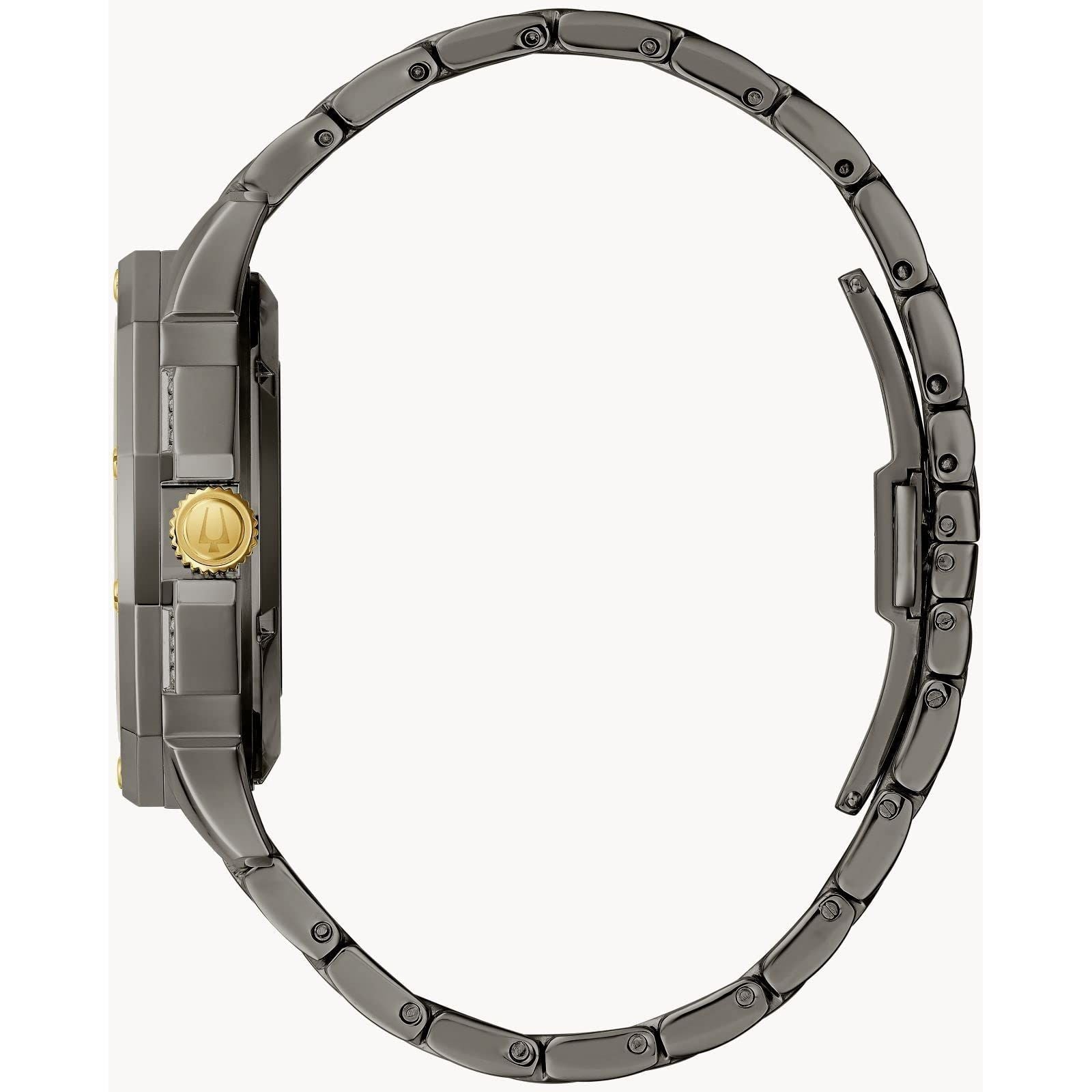 Bulova Automatic Watch 98A293, Grey, strap