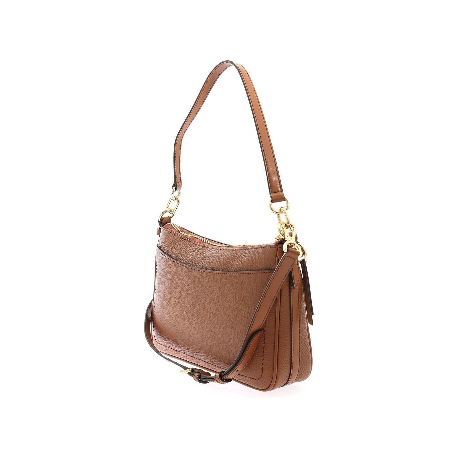 Michael Kors Women's Jet Set Medium Pebbled Leather Shoulder Bag, Luggage