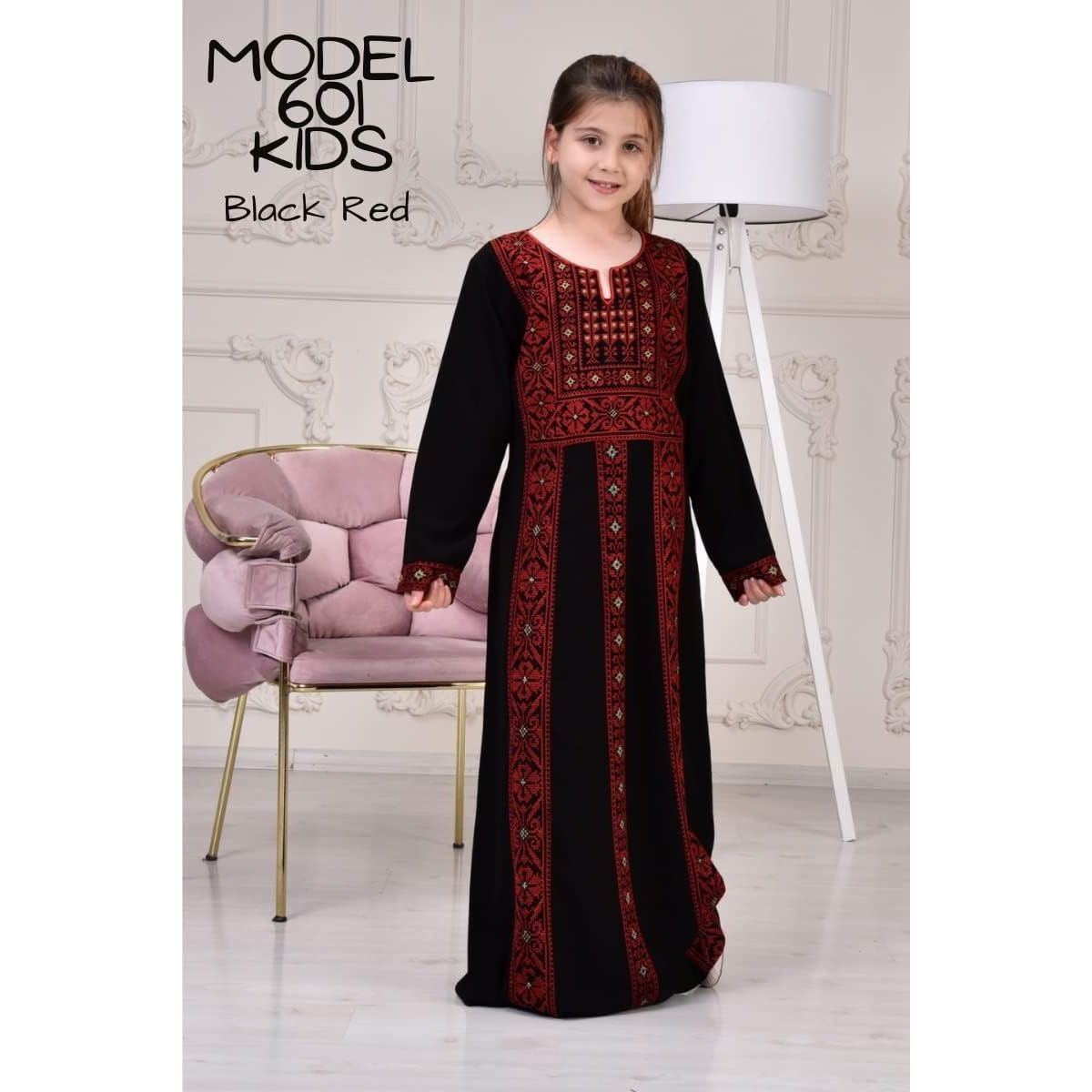 Marwa Fashion Palestinian Thobe Dress for Women - Traditional Palestinian Dress for Girl with Beautiful Embroidery