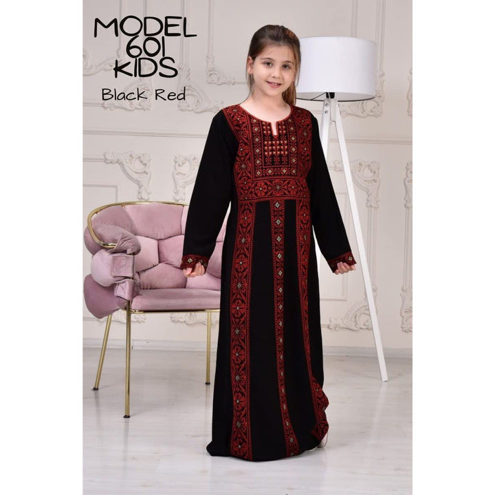 Marwa Fashion Palestinian Thobe Dress for Women - Traditional Palestinian Dress for Girl with Beautiful Embroidery