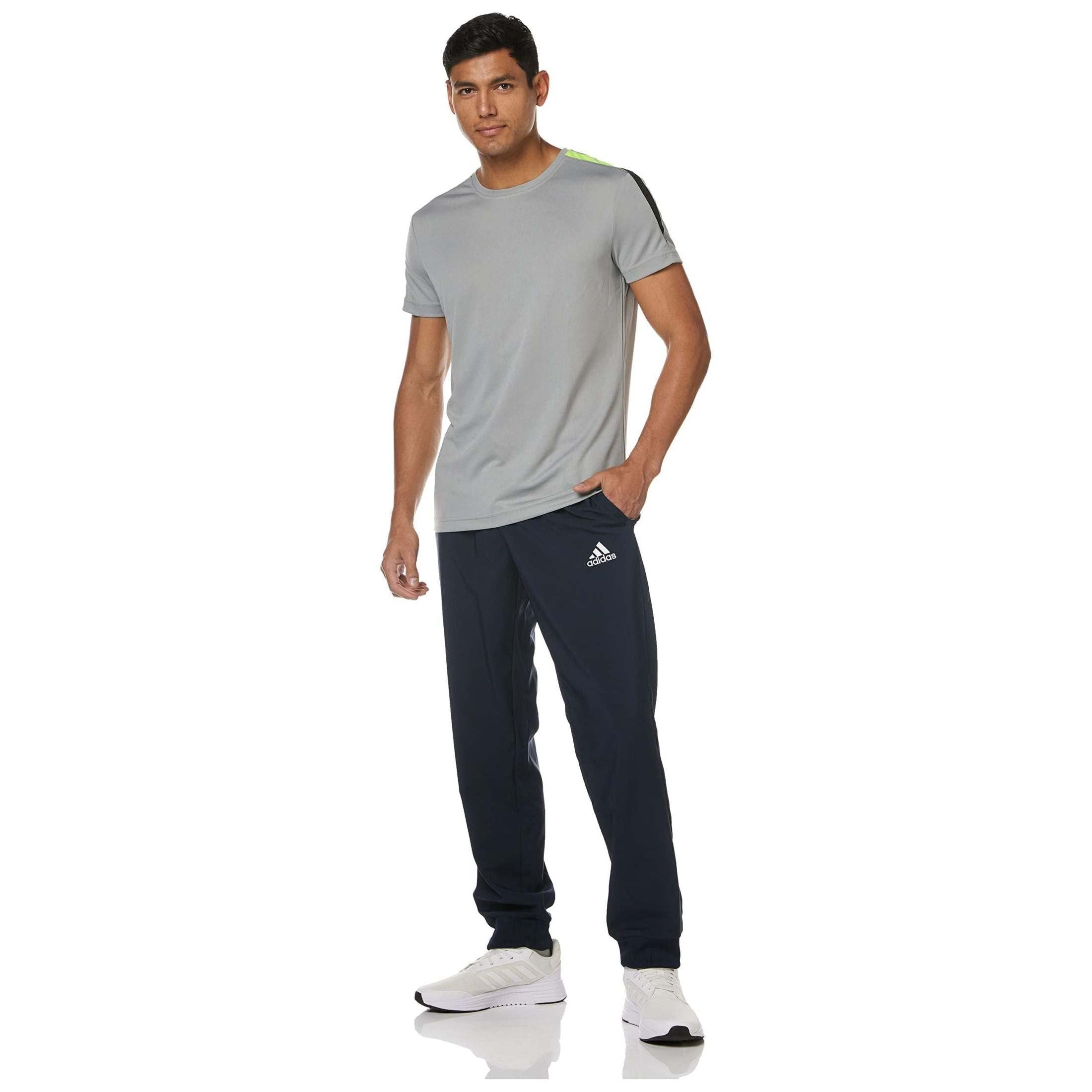 adidas Men's AEROREADY Essentials Stanford Tapered Cuff Embroidered Small Logo Tracksuit Bottoms PANTS