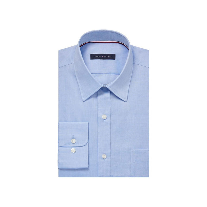 Tommy Hilfiger Men's Dress Shirt Regular Fit Non Iron Solid