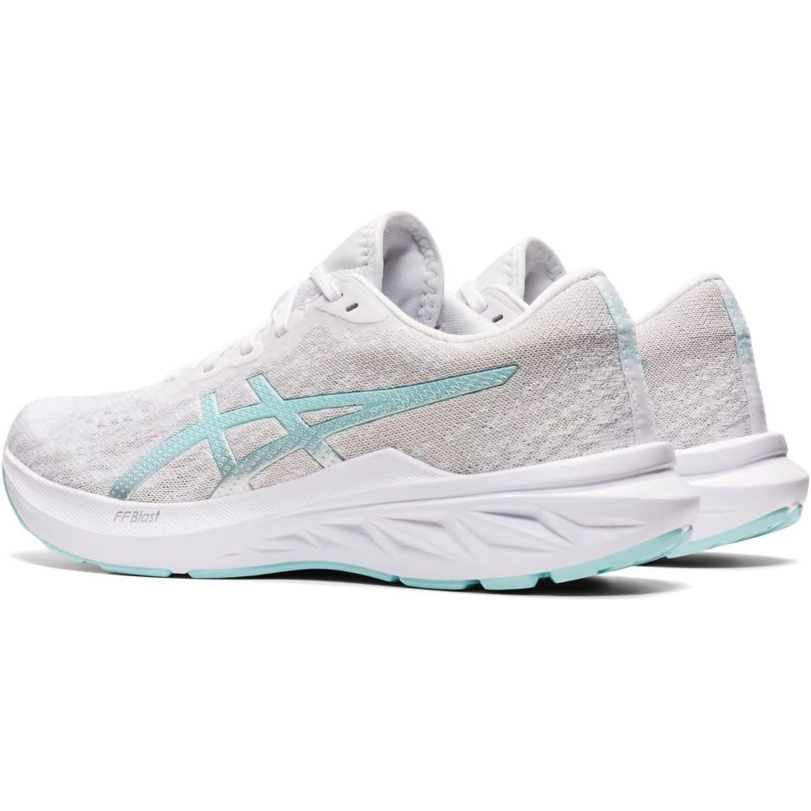 ASICS Women's DYNABLAST 2 Running Shoes, 11.5, White/Clear Blue