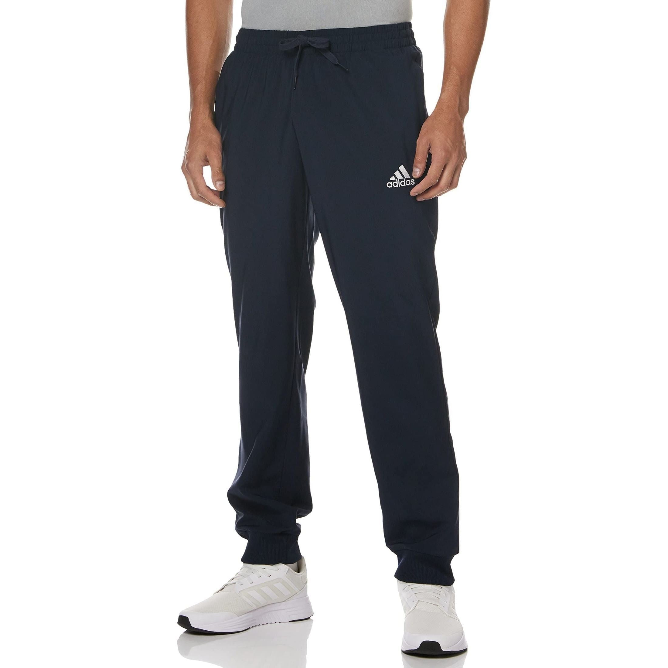 adidas Men's AEROREADY Essentials Stanford Tapered Cuff Embroidered Small Logo Tracksuit Bottoms PANTS
