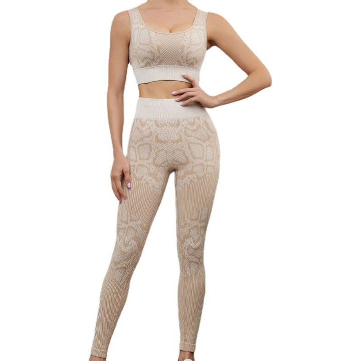 Occuwzz® 2 Pieces Seamless High Waist Yoga Shorts Sleeveless Crop Top, Tummy Control Butt Lift Slim Stretchable Tights Waist Compression Fitness Gym for Women