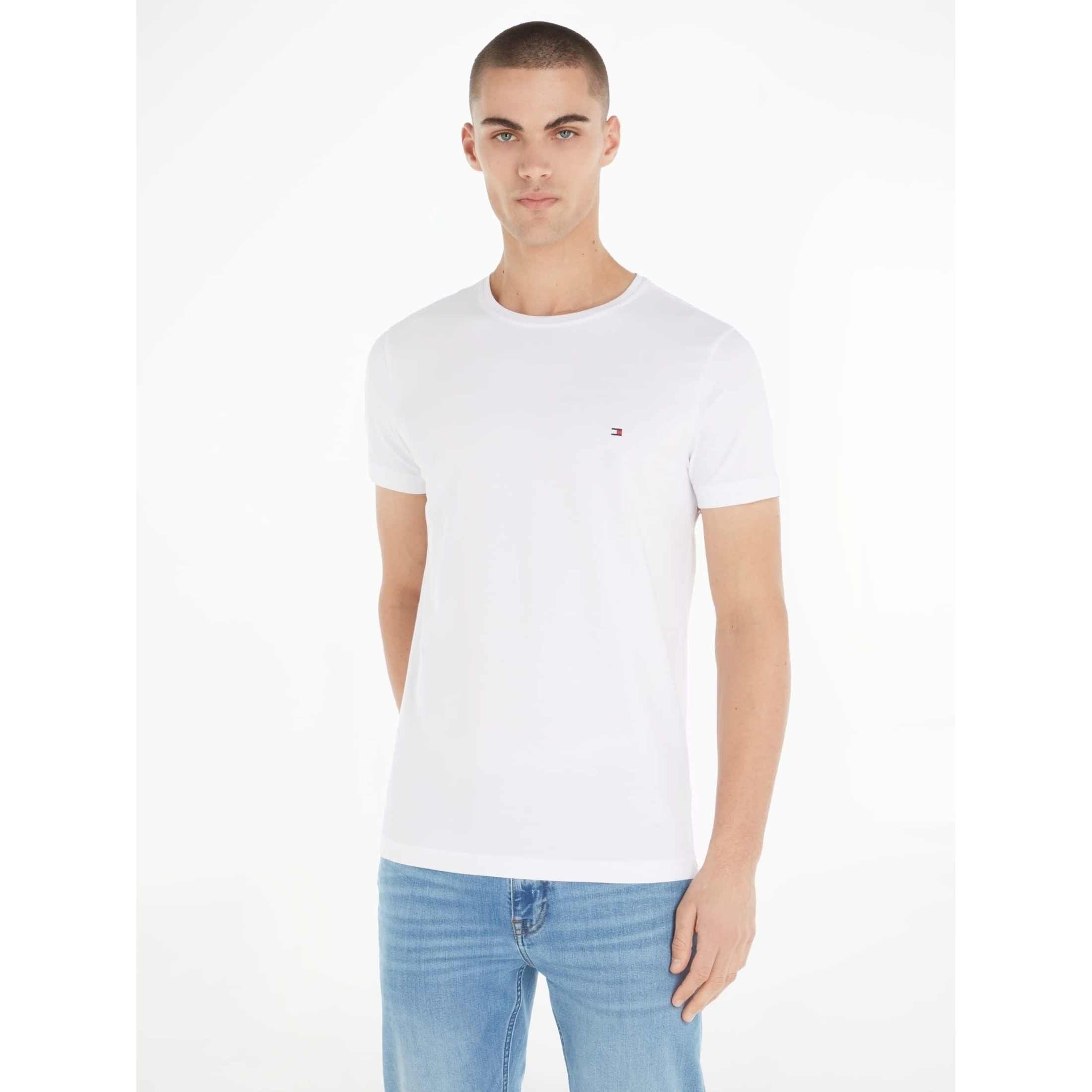 Tommy Hilfiger Men's Core Stretch Slim C-neck Tee s/s t shirts