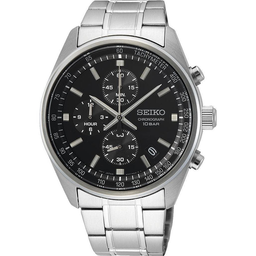 Seiko Men's Analogue Japanese Quartz Watch with Stainless Steel Strap SSB379P1