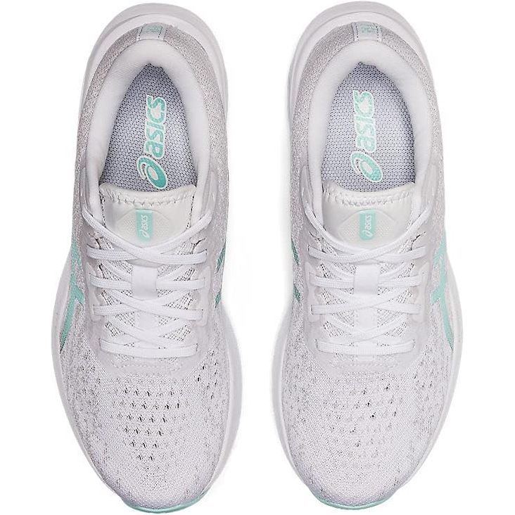 ASICS Women's DYNABLAST 2 Running Shoes, 11.5, White/Clear Blue