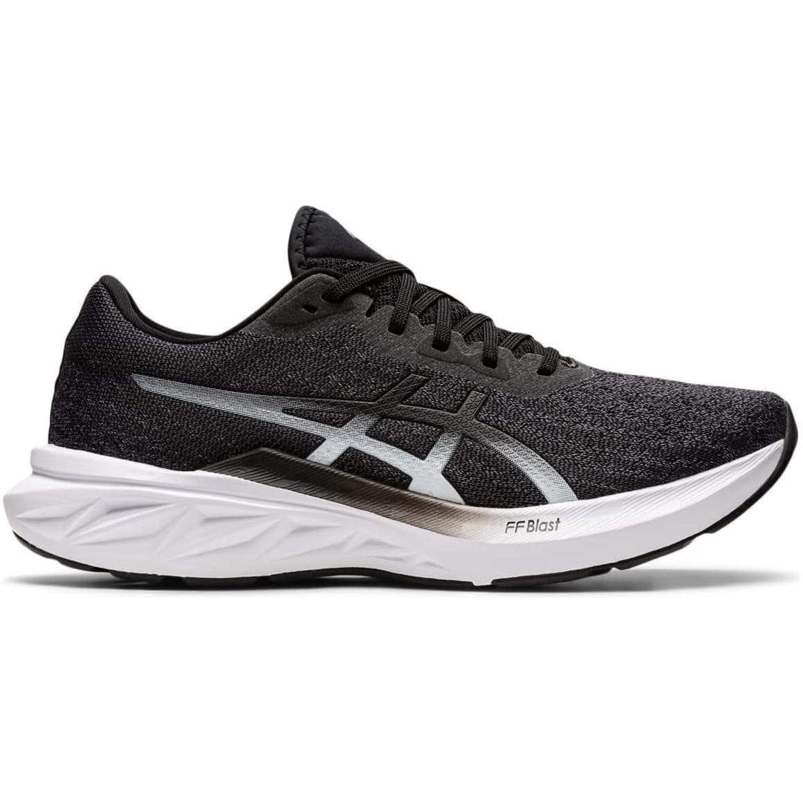 ASICS Women's DYNABLAST 2 Running Shoes, 9.5, Black/White