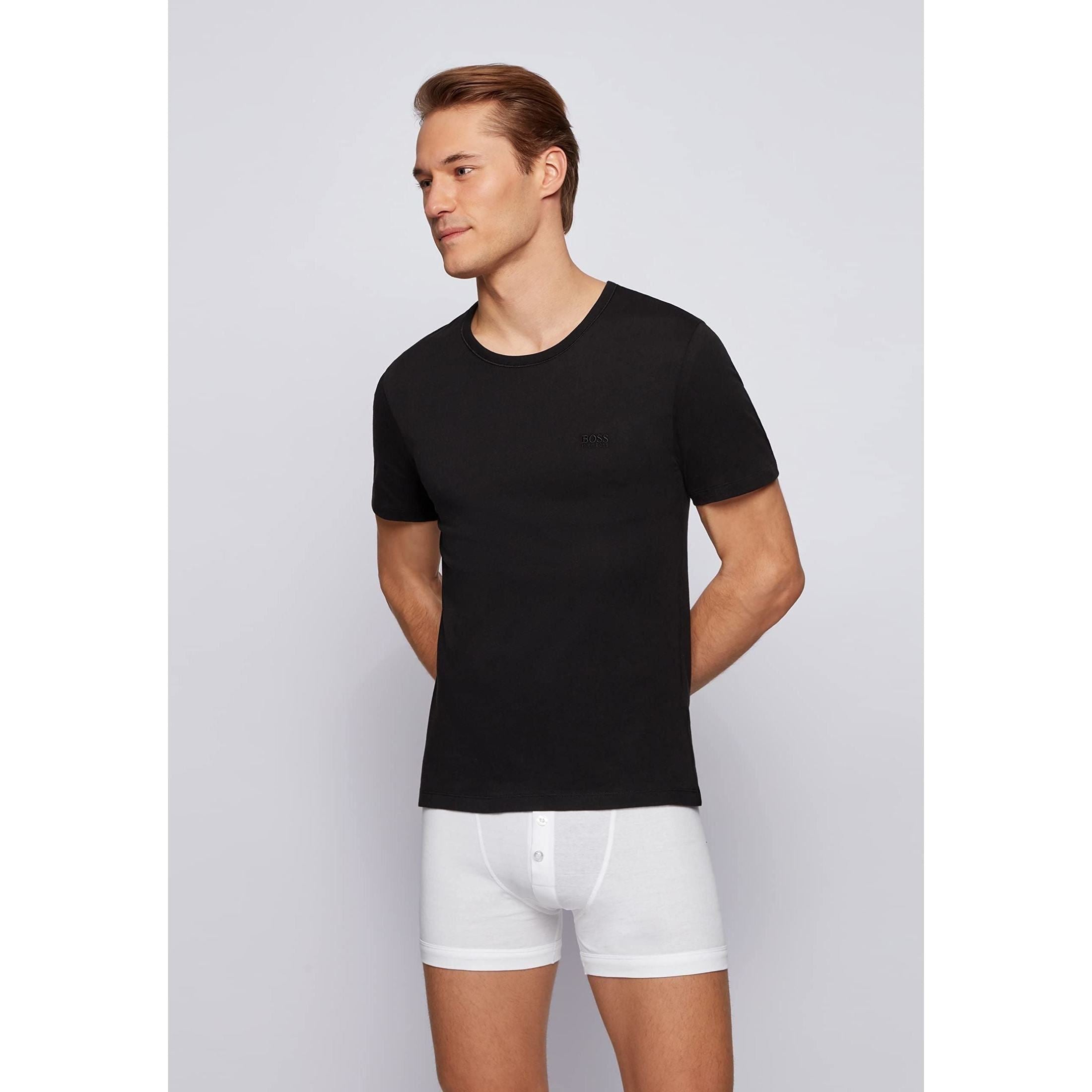 BOSS Men's T-Shirt RN 3P CO 10145963 01 T-Shirt