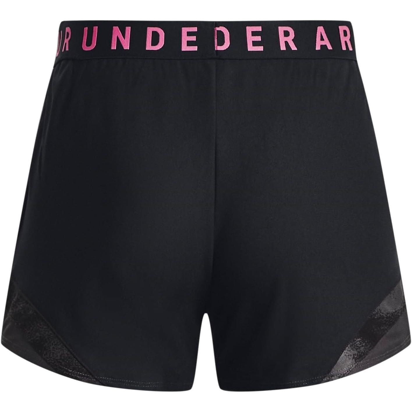 Under Armour Womens Play Up Shorts 3.0 TriCo Nov Black / Jet Gray / Rebel Pink L