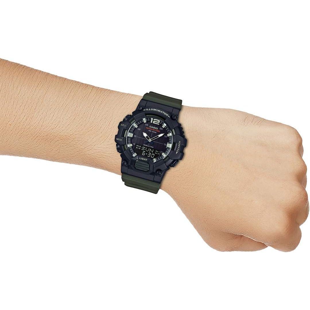 Casio Men's Dial Resin Band Watch - HDC-700-3AVDF