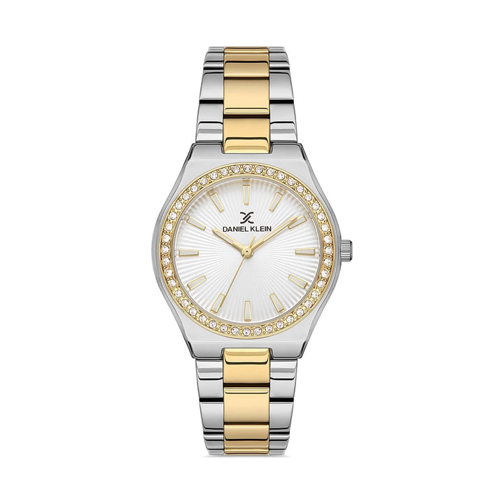 Daniel klein Silver Color Stainless Steel Strap Watch for Women DK.1.13040-5, Silver, multi, bracelet