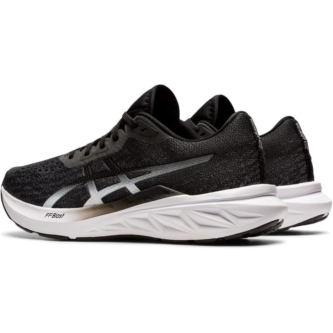 ASICS Women's DYNABLAST 2 Running Shoes, 9.5, Black/White