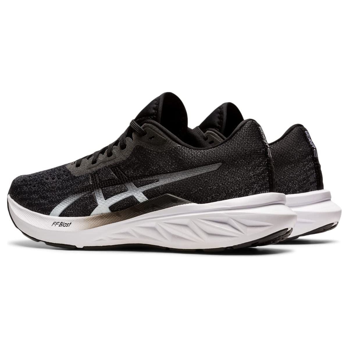 ASICS Women's DYNABLAST 2 Running Shoes, 9.5, Black/White