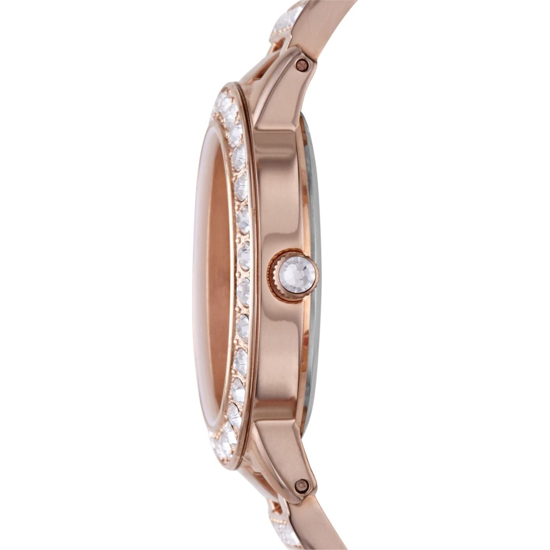 Fossil Jesse Women's Watch with Crystal Accents and Self-Adjustable Stainless Steel Bracelet Band