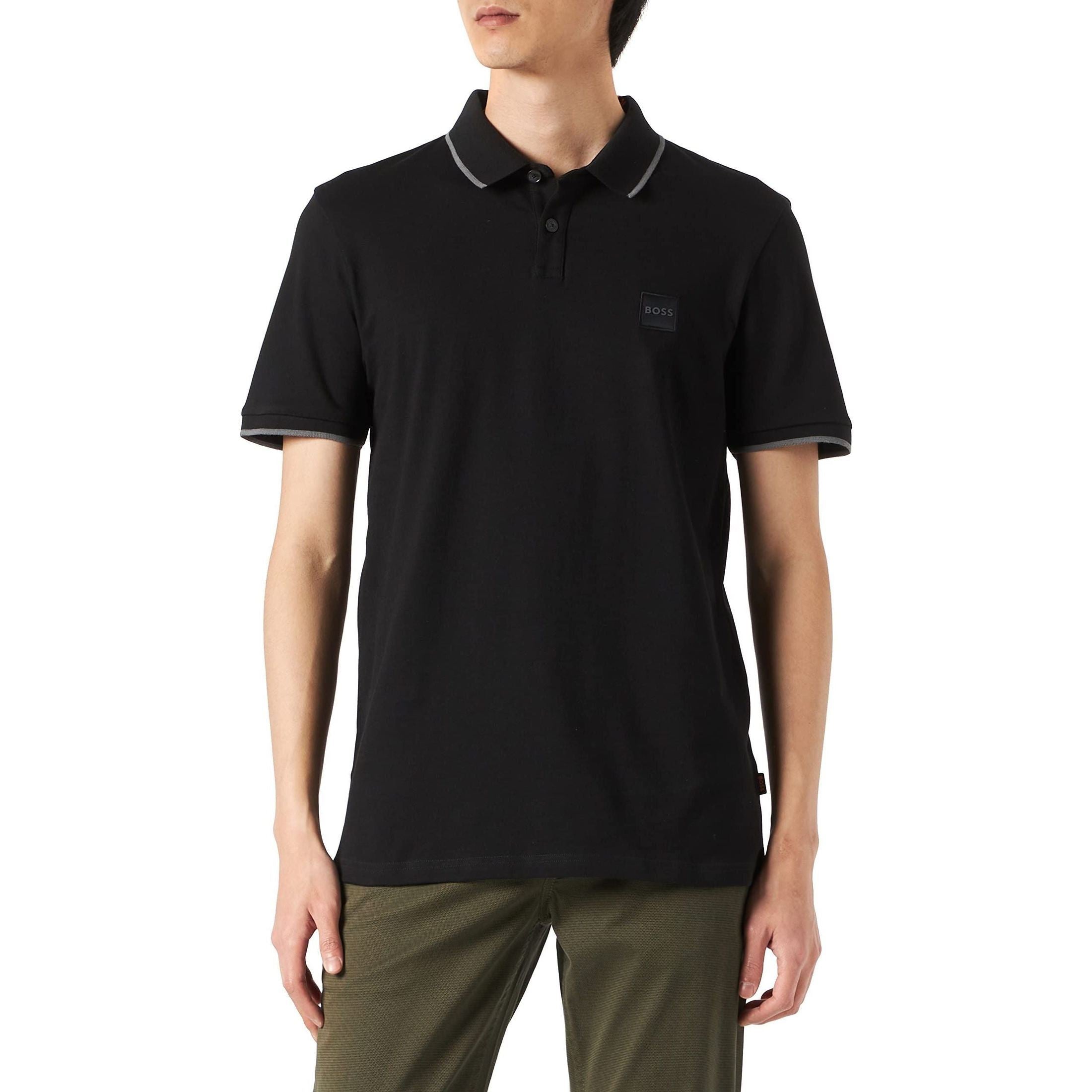 Hugo Boss Passertip Stretch-Cotton Slim-Fit Polo Shirt for Men