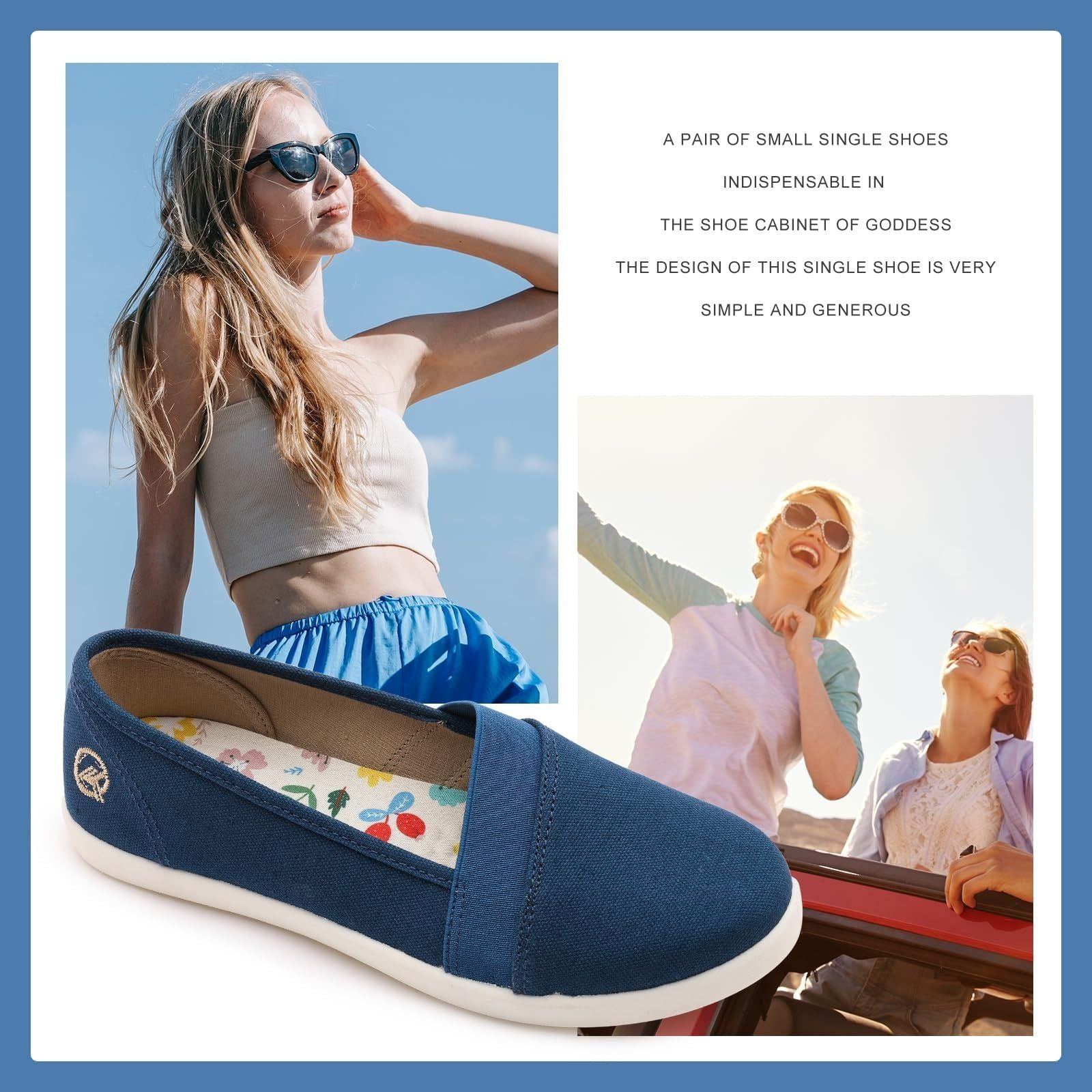 Kkyc Women's Shoes Comfy Fashion Loafers Slip on Canvas Sneakers Cute Nurse Work Flats Casual Walking Shoes