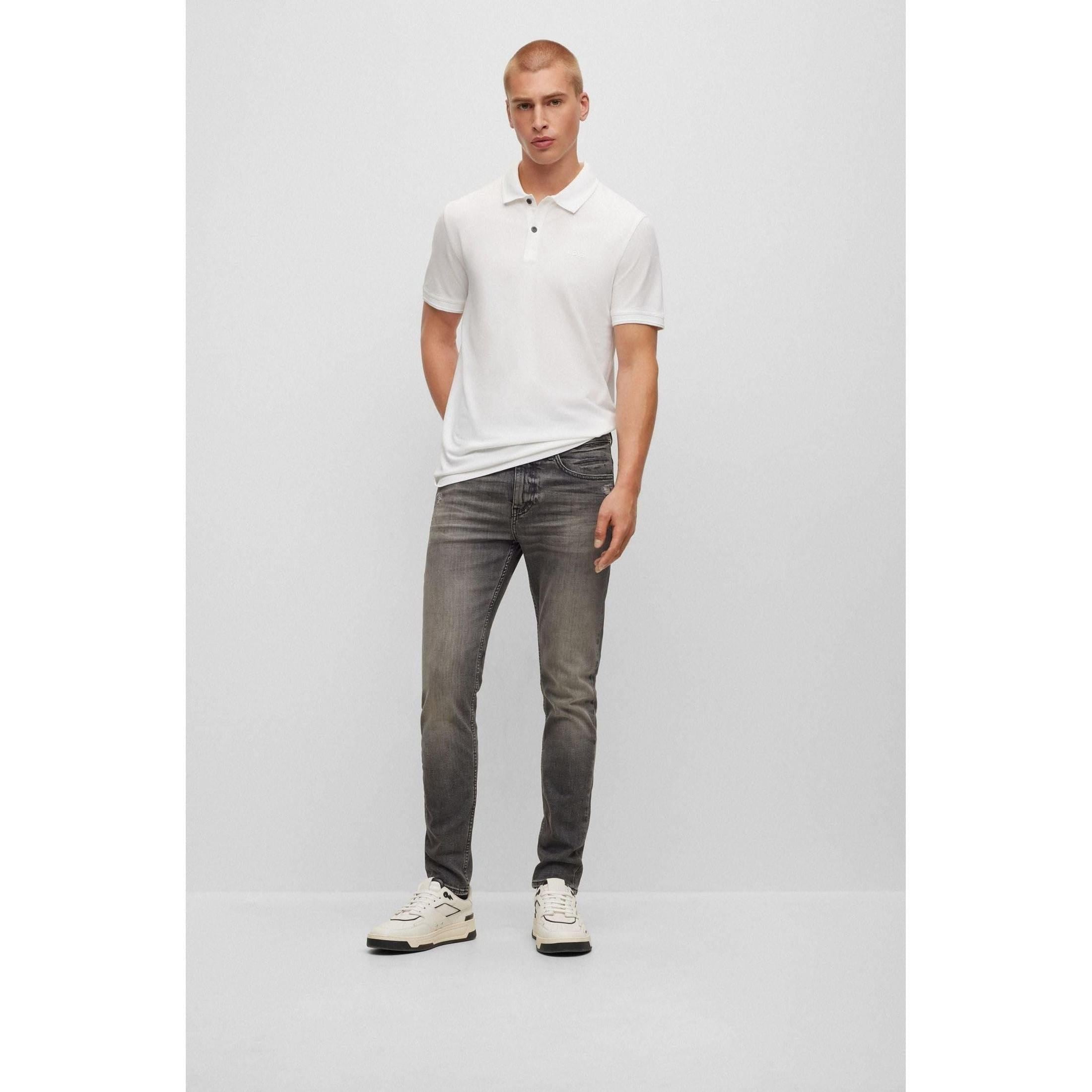 BOSS Mens Prime Slim-fit Polo Shirt in Cotton piqué
