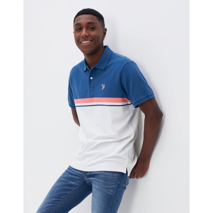 American Eagle Men Striped Polo Shirt