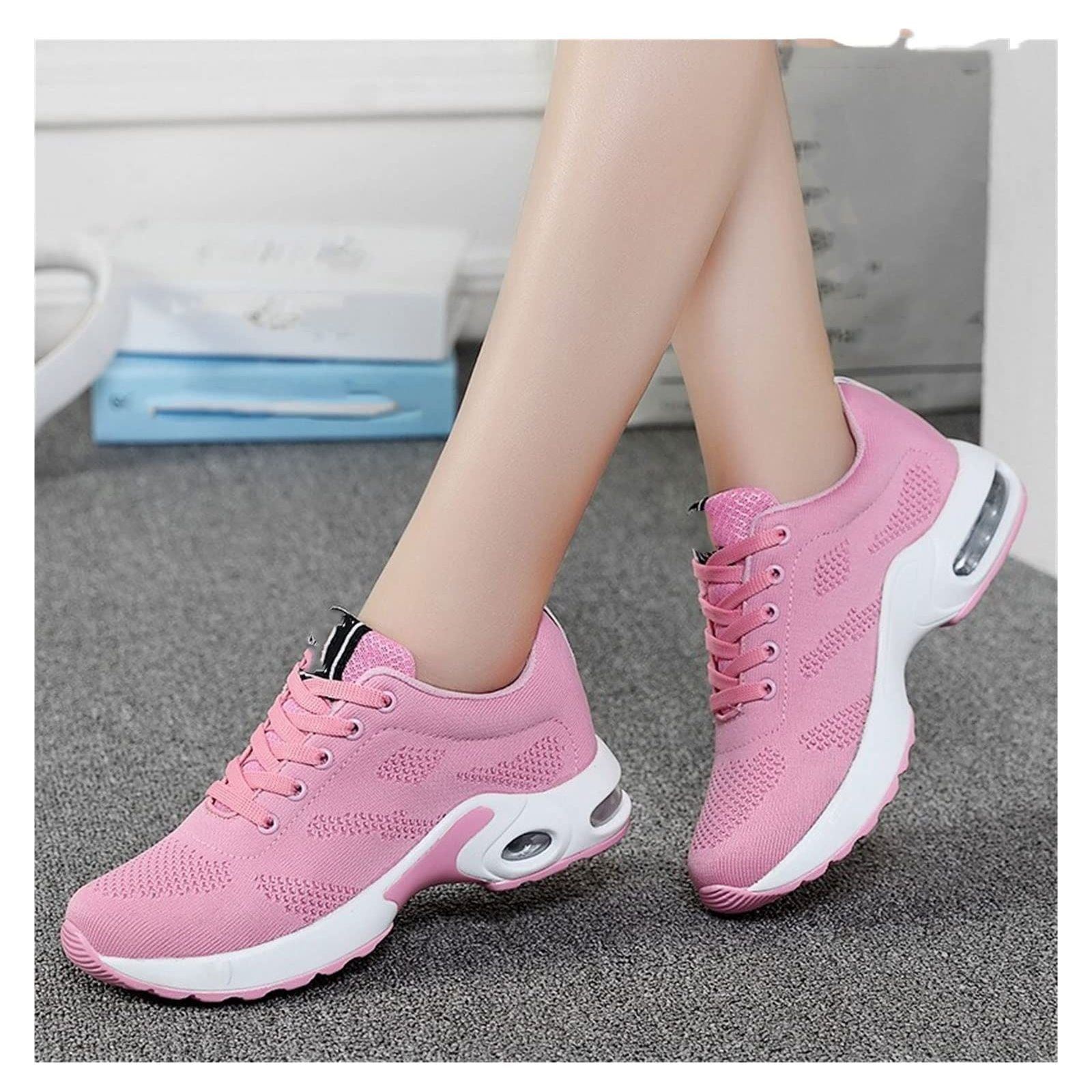 IVYILA Women's Athletic Shoes Running Shoes Women Breathable Casual Shoes Outdoor Light Weight Sports Shoes Casual Walking Platform Ladies Sneakers Black (Size : 40)