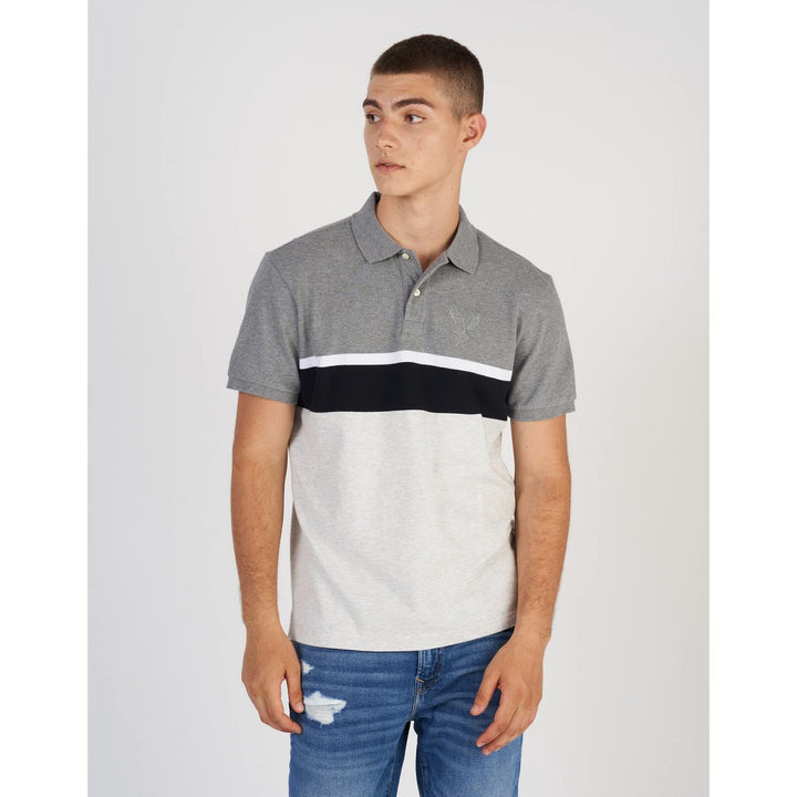 American Eagle Men U-5165-2408-654 Colorblock Icon Polo Shirt