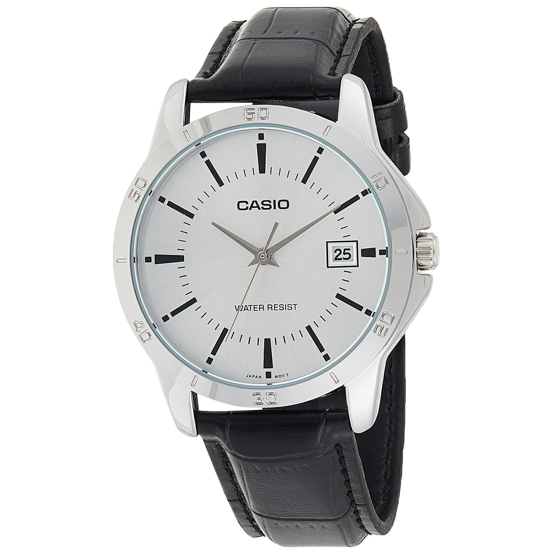 Casio Watch For Men Standard Analog Stainless Steel Date Dial