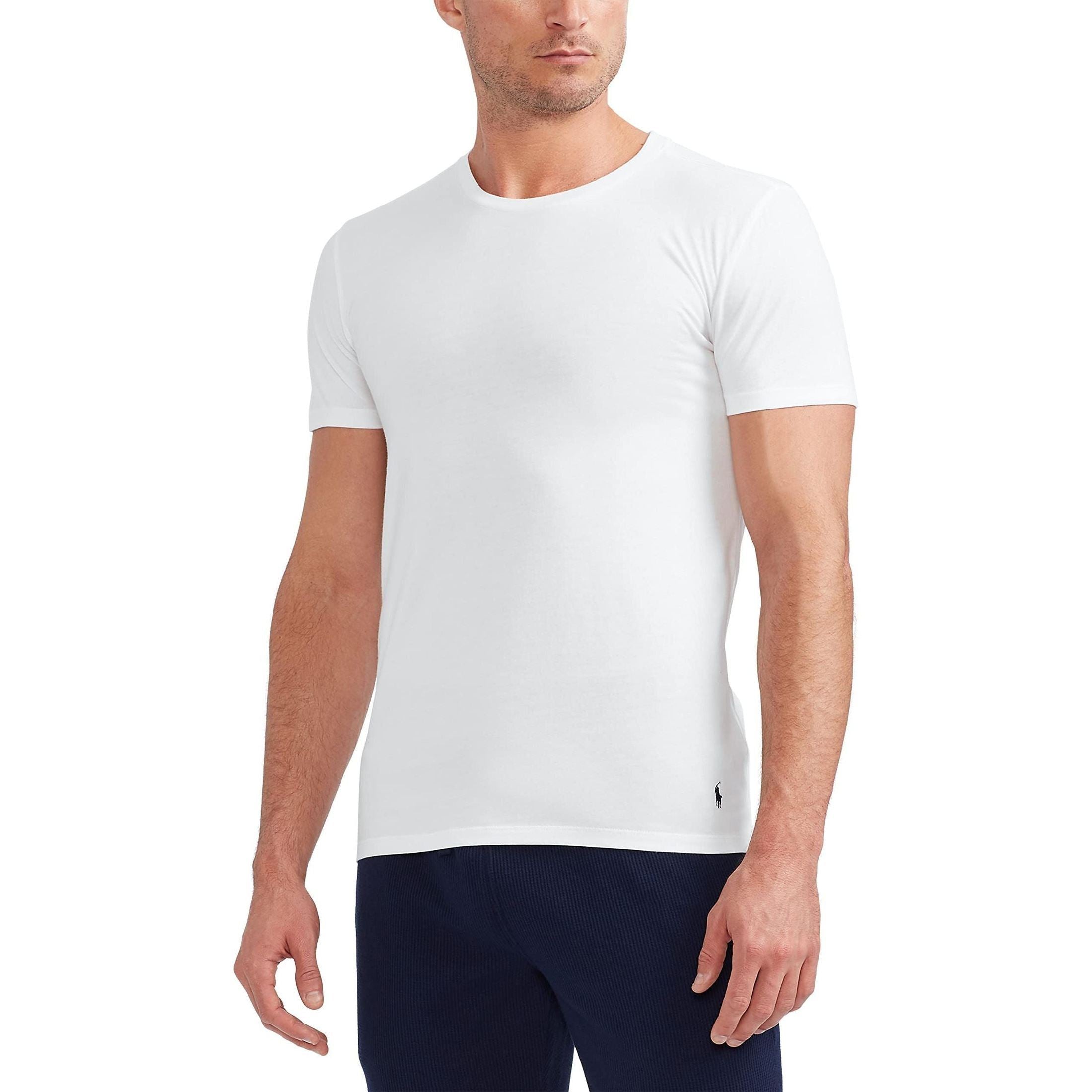 POLO RALPH LAUREN Mens Mens Classic Fit W/Wicking 3 Pieces T-Shirts (pack of 3)