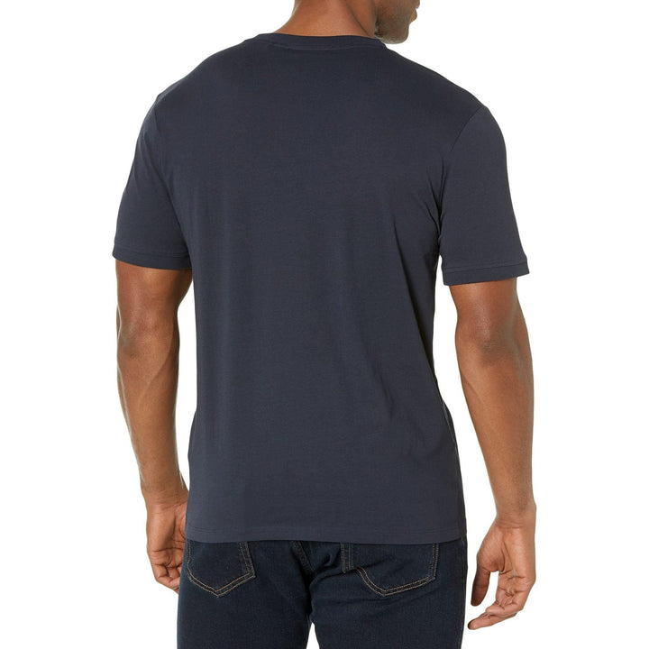 Hugo Boss mens Ribbed Crew Neck Regular Fit Center Logo T-shirt T-Shirt
