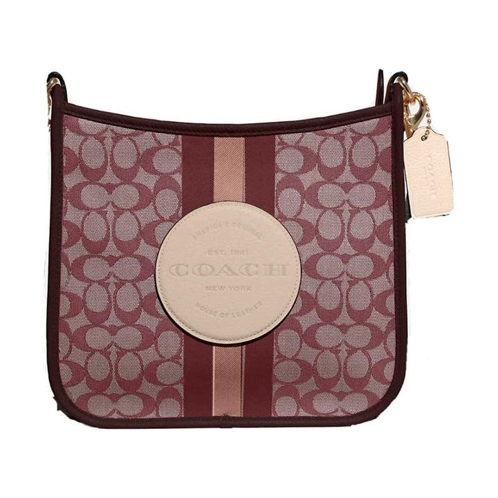 COACH Women's Dempsey File Crossbody Shoulder Bag in Signature Jacquard