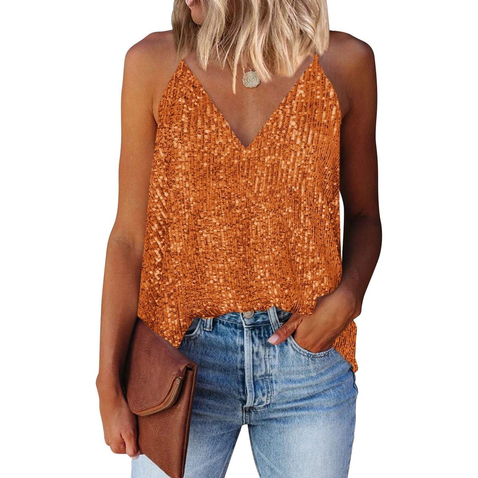 miduo womens Loose Summer V Neck Cami Shirts Sleeveless Tanks Tops Loose Summer V Neck Cami Shirts Sleeveless Tanks Tops