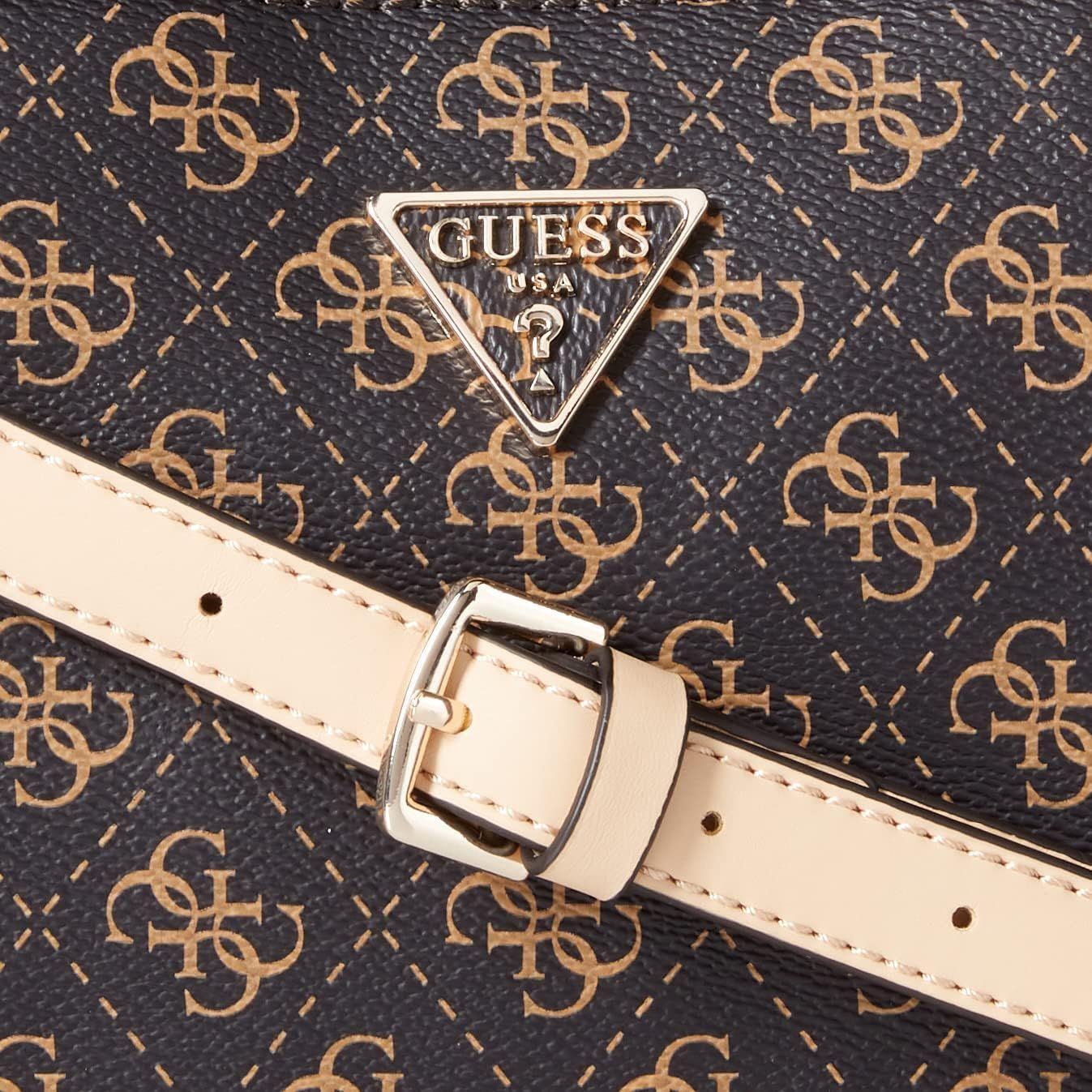 GUESS womens Noelle Dbl Zip Crossbody BM787970 Shoulder Bag