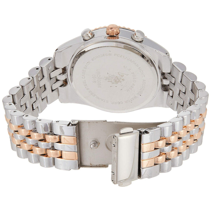 U.S. Polo Assn. Womens Quartz Watch, Analog Display and Stainless Steel Strap USC40056